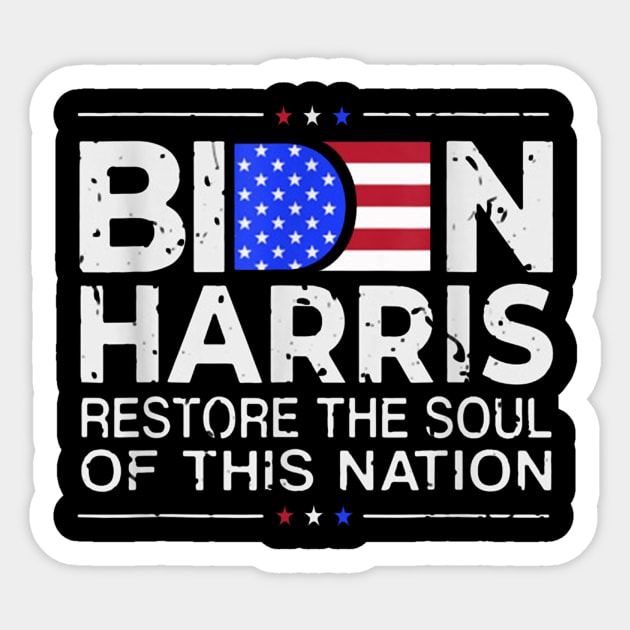 Biden Harris Make Great Idea Sticker by larsbeelzebubart